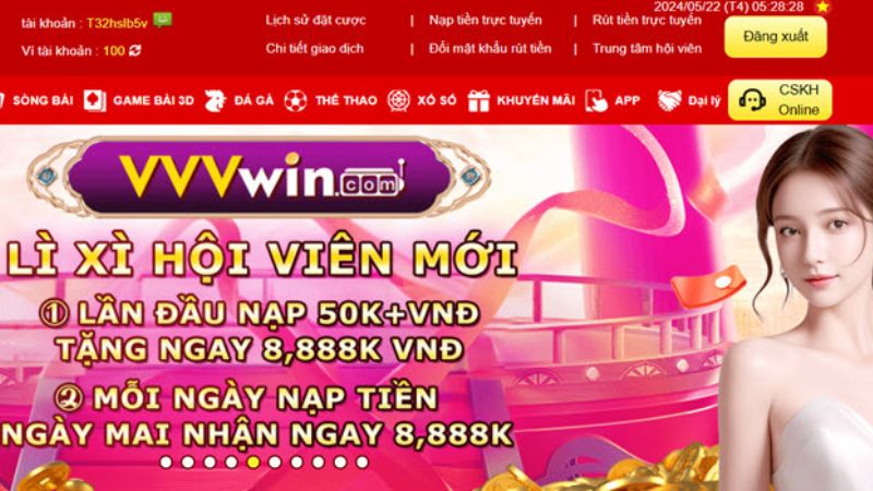 Bảo mật tài khoản VVVWin khi đăng nhập